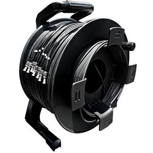 Kabel taktis portabel, kumparan kabel serat optik jaringan Drum lapis baja untuk peralatan penyiaran TV <span class=keywords><strong>Radio</strong></span> - Product Image 5