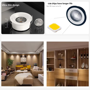 Allway <span class=keywords><strong>New</strong></span> Arrival lõm Die đúc nhôm Spotlight đèn trong nhà thông minh xuống ánh sáng COB 5 9 12 15 wát <span class=keywords><strong>LED</strong></span> Downlight - Product Image 2