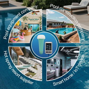Kactoily 7 1 Smart Pool Wasser qualitäts monitor Temperatur Chlor <span class=keywords><strong>PH</strong></span> Salzgehalt ORP TDS Multi Parameter WiFi Konnektivität TUYA APP - Product Image 4