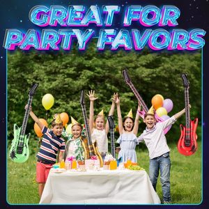 Guitare Gonflable en PVC Épais pour Scène, Accessoire Musical Interactif pour Fêtes de Noël et de Remise des Diplômes - Vente en Gros - Product Image 2