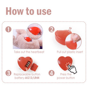 Düşük Minimum Sipariş Adedi Sevimli Çevre Dostu Unicorn Kalp Atışı Sıcak Yumuşak Peluş Köpek Uyku Sakinleştirici Yavru İnteraktif Oyuncak Günlük Kullanım Evcil Hayvan Kaygı Giderici - Product Image 4