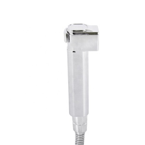 Портативный хромированный распылитель для биде - Product Image 2