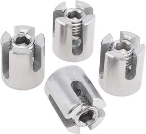 Abrazaderas cruzadas de acero inoxidable T316 para accesorios de varilla o cuerda de alambre de 1/8 "para kits de enrejado de alambre, sistema de enrejado de cable <span class=keywords><strong>espaldera</strong></span> - Product Image 1