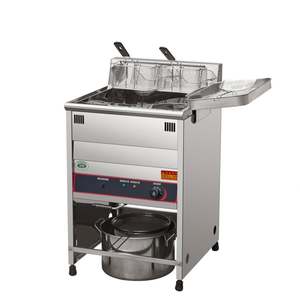 Friteuse à gaz double cuve en acier inoxydable pour poulet et autres aliments – Équipement de restauration pour boulangeries et restaurants - Product Image 4