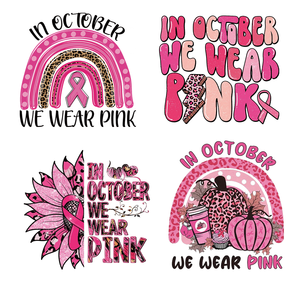 2022 nouveaux autocollants de transfert d'impression d'écran, autocollant de <span class=keywords><strong>lutte</strong></span> <span class=keywords><strong>contre</strong></span> le <span class=keywords><strong>Cancer</strong></span> du sein noir gir uv dtf tasse enveloppes de transfert designs pour t-shirts - Product Image 3