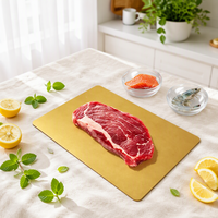 Film rétractable de luxe doré pour emballage alimentaire jetable de steaks et saumons, pour la conservation de la fraîcheur des produits surgelés