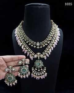 Designer Zircon Necklace with Earrings Set for Women Luxury Cubic Zirconia <b>Wedding</b> Jewelry Party Wear Fashion <b>Accessories</b> - Product Image 4