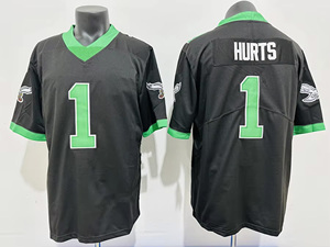 Áo bóng đá Mỹ 26 saquon barkley 1 jalen đau 33 dejean 11 Nâu 62 kelce <span class=keywords><strong>6</strong></span> Smith khâu Áo sơ mi áo Kelly màu xanh lá cây - Product Image 6