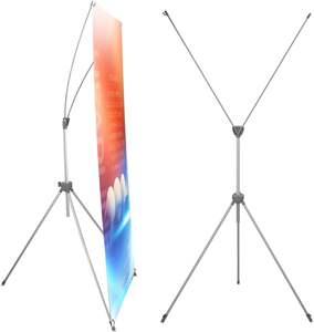 Expositor de <span class=keywords><strong>Banner</strong></span> Tipo X de <span class=keywords><strong>60x160</strong></span> cm, <span class=keywords><strong>Banner</strong></span> Vertical con Marco en X, Soporte para <span class=keywords><strong>Banner</strong></span>, para Exhibiciones, Promociones, Tiendas Minoristas y Publicidad - Product Image 1