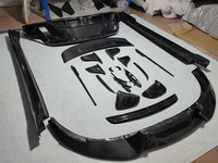 Kit de carrosserie en fibre de carbone M-Style pour Porsche Taycan comprenant une lèvre avant diffuseur arrière jupe latérale aileron arrière pour modification