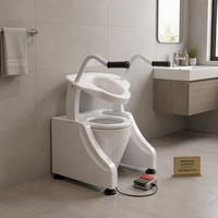 Équipement de levage de toilette assisté à commande électrique pour les personnes âgées, pour la routine quotidienne des toilettes
