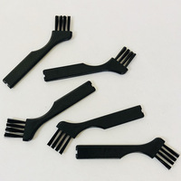 Petite brosse de nettoyage pour clavier et accessoires de rasoir, conception spéciale pour le débavurage, nettoyage électronique, en PP noir