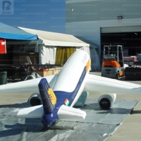 Modèle gonflable réaliste d'avion de ligne pour publicité aéronautique, idéal pour événements/expositions sur le thème de l'aviation