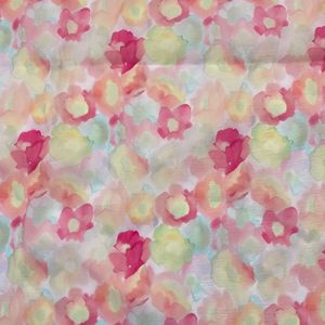 Tissu léger de concepteur imprimé floral multicolore personnalisé par sublimation 100% polyester transparent fleur <span class=keywords><strong>organza</strong></span> pour robe - Product Image 6