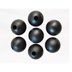 Custom Eco-Friendly Solid Colorful Silicone Rubber Ball Holes Hard EPDM/NBR Natural Rubber Product Moulding Processing Service