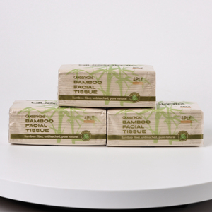Soft Pack 4 Ply 100% Bamboo Pulp <b>Facial</b> <b>Tissue</b> Home Use Travel Sport Box Layer Style - Product Image 4