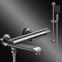 Ensemble de douche en aluminium en gros direct usine, mitigeur chaud/froid, douchette à main, bec de baignoire, OEM ODM