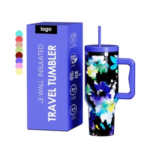 40oz Stainless Steel Sublimation Adventure Tumbler Mug with Handle BPA Free Wide Mouth Travel Coffee & Cold Water Bottle - Product Image 6