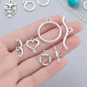 Connecteur en alliage de zinc, argent antique, forme de cœur, pour la fabrication de bracelets, accessoires de bijoux DIY - Product Image 4