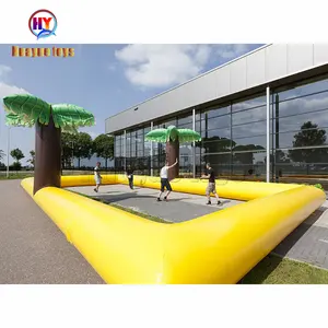 Thương Mại Ngoài Trời Trò Chơi Thể Thao Inflatable Bóng Chuyền Tòa Án/Bãi Biển Chơi Tòa Án Inflatable Polo Goal