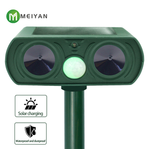 Ngoài trời sân năng lượng mặt trời siêu âm chim thấm động vật Repellent để lái xe đi Chuột chó và chim - Product Image 6