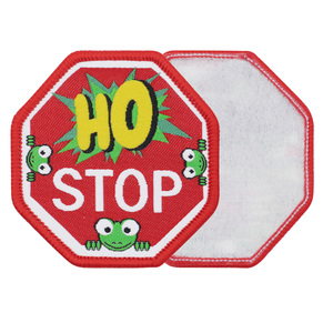 Custom Eco-Friendly Woven <b>Sew</b>-<b>On</b> <b>Patches</b> for School Club Team Uniform Clothing with Flower Heart & Alphabet Logo Designs - Product Image 2