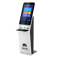 Kiosque commercial sans fil en libre-service avec fonction SDK pour la gestion des visiteurs d'hôtel, affichage numérique LCD, système d'exploitation Windows/Android