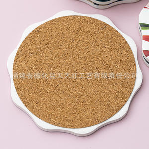 แผ่นรองแก้วเซรามิกฝูเจี้ยน เดอฮวา รูปทรงไม่สม่ำเสมอ ลายการ์ตูน แผ่นกันลื่นสำหรับป้องกันเครื่องดื่มกาแฟและชา - Product Image 2