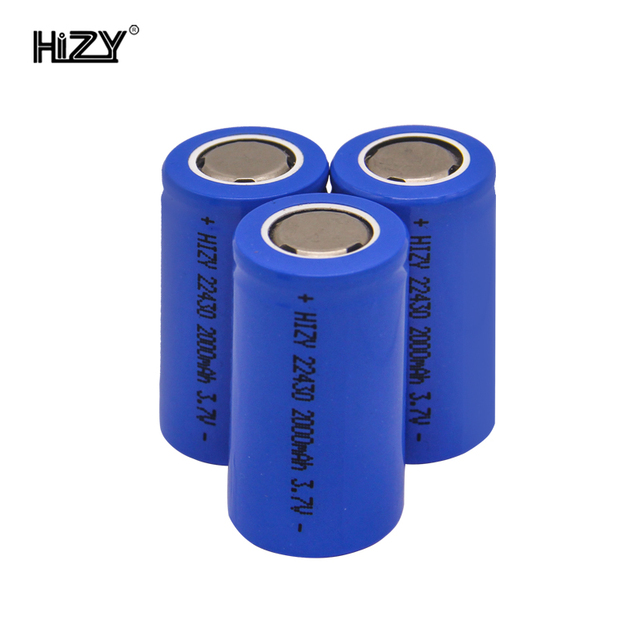 High Quality 22430 Cylindrical Li-ion Battery Cells 3.7V 2000mAh Rechargeable Battery