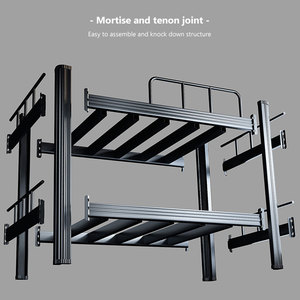 <span class=keywords><strong>Letto</strong></span> a Castello <span class=keywords><strong>Matrimoniale</strong></span> in Vendita, <span class=keywords><strong>Letto</strong></span> a Castello in Ferro con Struttura in <span class=keywords><strong>Acciaio</strong></span>, Lit Superposé en Métal per Lavoratori e Adulti - Product Image 3