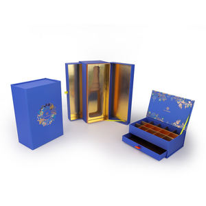 Boîtes d'emballage de liqueur en carton rigide noir mat, sur mesure, bouteilles de champagne, whisky, vin bleu, boîte cadeau en papier en verre - Product Image 2