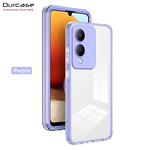 Marco de PC TPU parachoques Airbag caja del teléfono <span class=keywords><strong>celular</strong></span> <span class=keywords><strong>para</strong></span> <span class=keywords><strong>Vivo</strong></span> Y17S 2023 V29 Y36 4G V27 Y02 4G V25 5G Y21 Y30 5G Y16 Y35 4G 2022 cubierta - Product Image 1