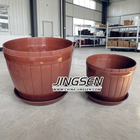 Cetakan Injeksi Plastik Baja Presisi Tinggi Jingsen Zhejiang Model Cold/Hot Runner 1 Rongga untuk Pot Bunga Produk Rumah Tangga