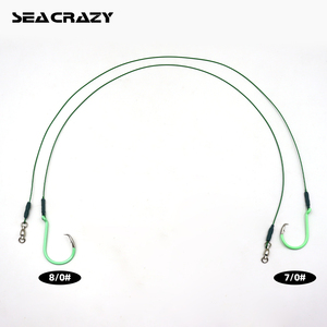 M-004 3PCS Hameçons en fil d'acier type bec d'aigle, montages lumineux pour la pêche en eau douce et salée - Product Image 6