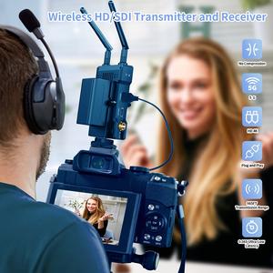 SDI HD Transmitter and <b>Receiver</b> 4k Extender Kit for Streaming Video to Monitor for Dslr Video <b>Wireless</b> Received 4k - Product Image 2