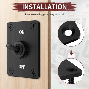 KN3C-101 Rocker 2 vị trí chuyển đổi chuyển <span class=keywords><strong>30A</strong></span> 12V DC 15A 250V AC SPST 2pin không thấm nước chuyển đổi - Product Image 3