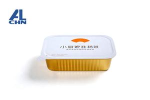 1000ml/34oz Rectangulaire En Aluminium Jetable Feuille Pan Mets À Emporter Conteneurs Table À Vapeur de Cuisson Casseroles - Product Image 6