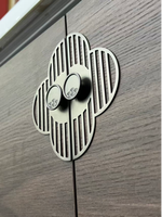 Meuble-lavabo mural en eucalyptus éco-responsable avec comptoir en pierre et miroir, motif floral unique, vente directe d'usine en gros