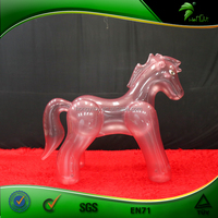 Cheval gonflable rose transparent Hongyi, jouet animal gonflable personnalisé et robuste, pour adulte, SPH
