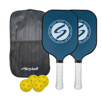 Ventes chaudes 2025, raquette de pickleball portable en fibre de carbone de la marque Anyball, 14/16 mm avec housse, OEM, logo personnalisé possible