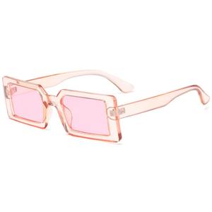 Gafas de Sol Unisex con Marco Rectangular de Cabeza de Serpiente, Lentes UV400, Color Marrón Grisáceo, Montura Completa, Proceso de Pintura de PC, Duraderas y Cómodas - Product Image 2