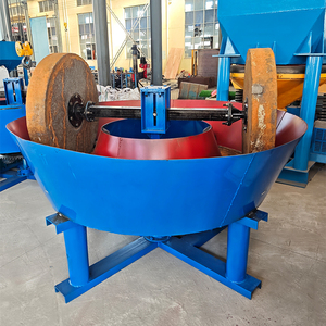 <strong>Gold</strong> <strong>Grinding</strong> <strong>Machine</strong> 900 Double Wheel <strong>Wet</strong> <strong>Pan</strong> <strong>Mill</strong> for Rock <strong>Gold</strong> Ore Processing - Product Image 3