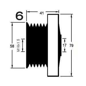 Dispositif de roue libre d'alternateur compatible avec RENAULT MEGANE I 1.6 16V (KA0B, KA04, KA11) Essence (KW : 79, CV : 107) à partir de - Product Image 3
