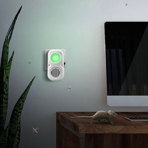 เครื่องไล่แมลงและหนูแบบอัลตราโซนิก พร้อมไฟกลางคืน ใช้ในบ้าน เสียบปลั๊กไฟฟ้า ไล่แมงมุม ผึ้ง หนู และมด - Product Image 2