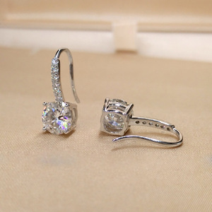 Simple Four Prong Zircon Ear <b>Cuff</b> For Women Pave Setting Fresh Style Drop <b>Earrings</b> Fashion Jewelry Accessories - Product Image 4