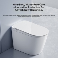 WC intelligent monobloc de luxe avec bidet intégré, design élégant, électronique, pour salle de bain, sanitaires intelligents