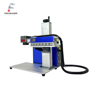 เครื่องเลเซอร์มาร์กกิ้ง FOCUSLASER UV ความเร็ว 3000-7000 มม./วินาที ระบายความร้อนด้วยอากาศ แบบตั้งโต๊ะ หัว Raycus 110V/220V สำหรับแกะสลักโลหะ พลาสติก ไม้ และแก้ว - Product Image 3