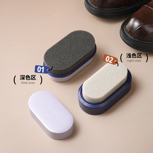 Portable Double Sided Shoe Polish Sponge For Leather Care Deep Nourishment Odor Free Stain Removal - Product Image 1