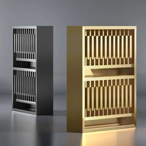 Vente en gros de meubles de beauté : lavabo et armoire en acier inoxydable, armoire de rangement pour salon, prix avantageux - Product Image 2