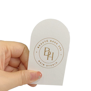 Nguồn nhà máy chuyên nghiệp tùy chỉnh thiết kế sáng tạo vòm hình dạng bông giấy in thẻ kinh doanh với QR - Product Image 4